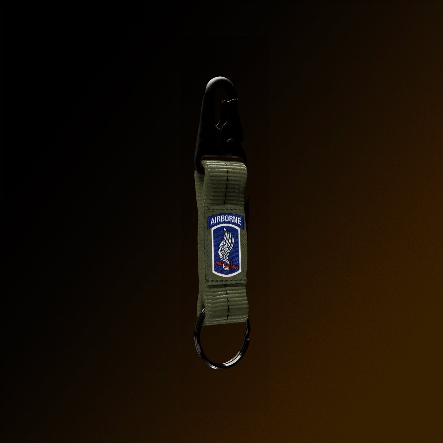 2-Below-Bite Static OD Green Keychain