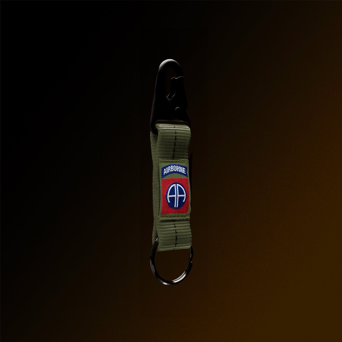 2-Below-Bite Static OD Green Keychain