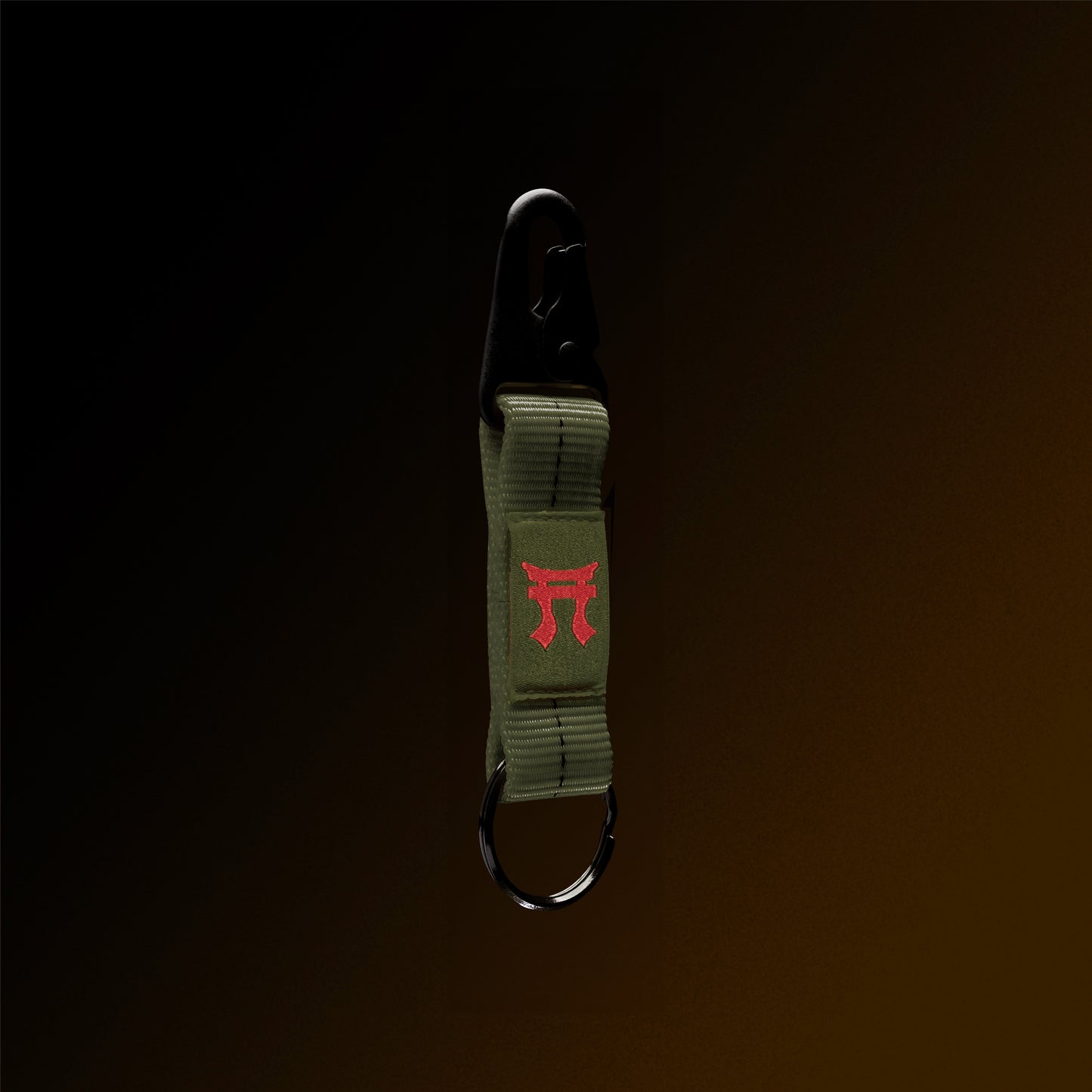 2-Below-Bite Static OD Green Keychain