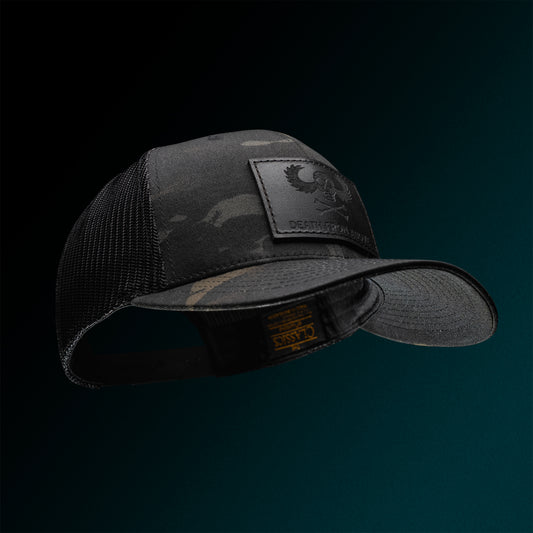 Death From Above Leather Patch Tactical Snapback
