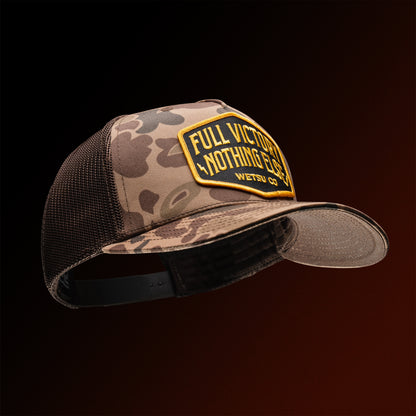 Full Victory Shield Patch Trucker Hat