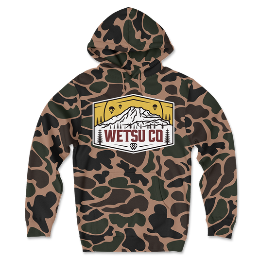 WETSU Mountains Camo Hoodie