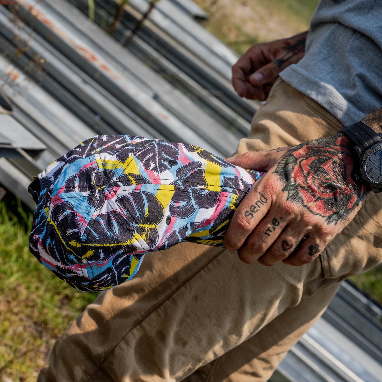 Ripstop Low Pro No Patch Mesh Snapback Hat