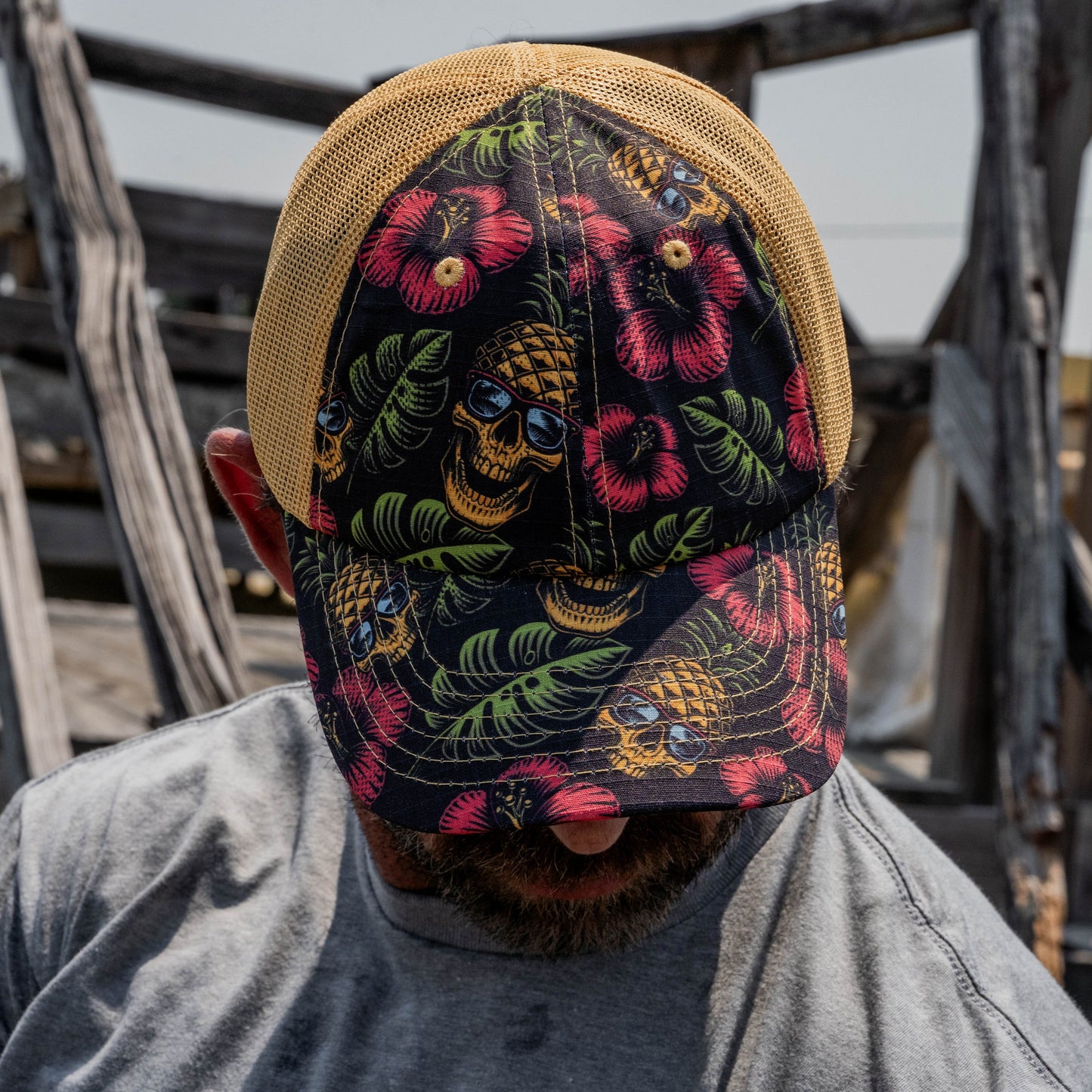Ripstop Low Pro No Patch Mesh Snapback Hat