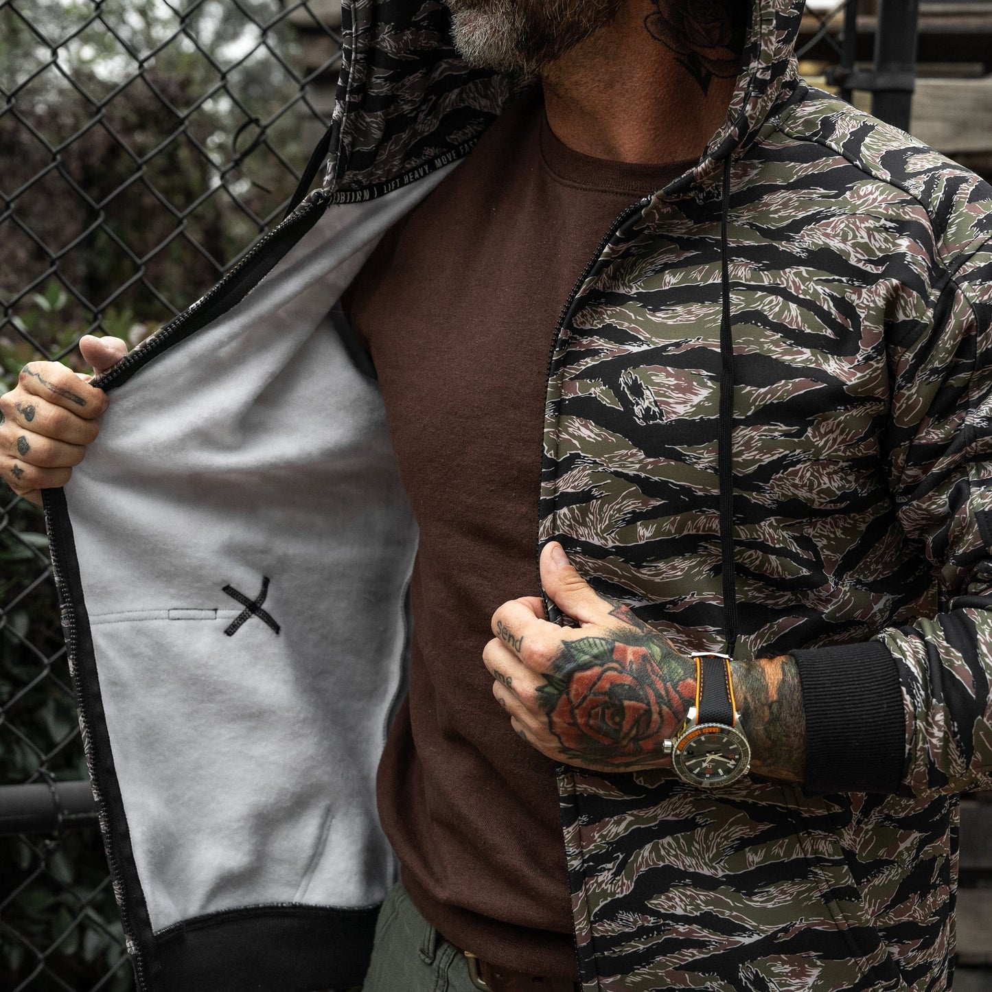 Men's Zip Up Fleece Lined Hoodie 2.0
