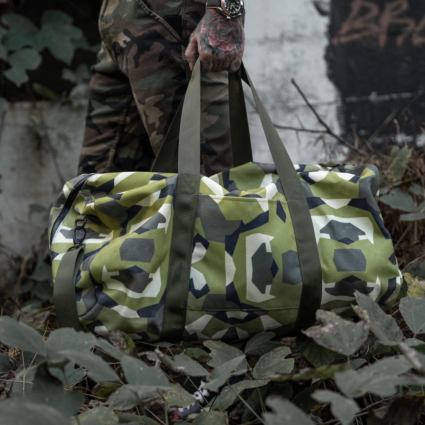 Large 57.5L Waxed Waterproof Duffle Bag