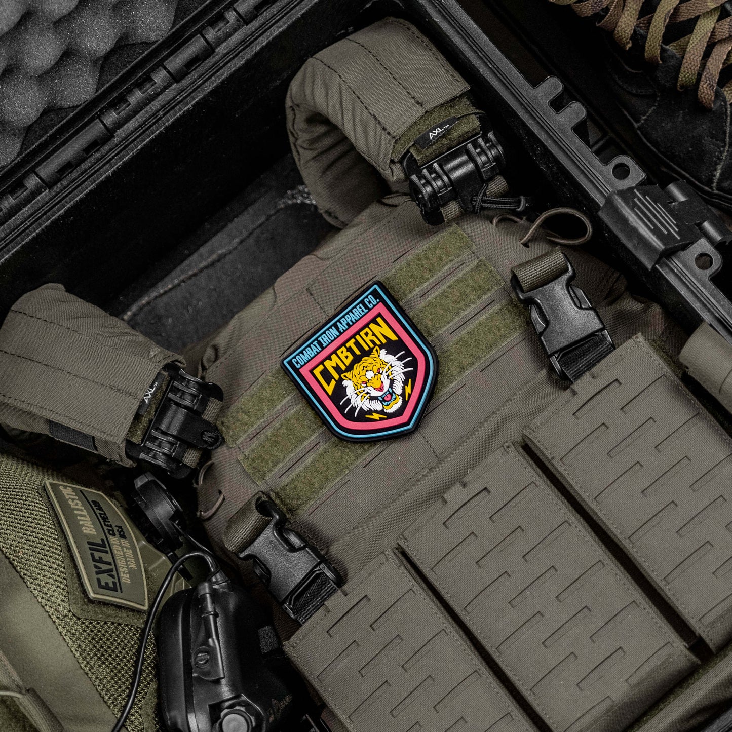 Lion Face Branded PVC Velcro Patch