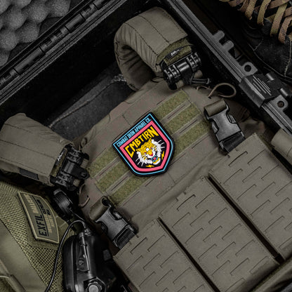 Lion Face Branded PVC Velcro Patch