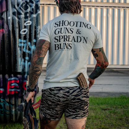 Shooting Guns & Spread'n Buns Men's T-Shirt