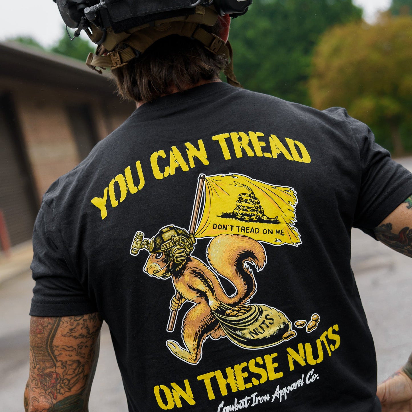 Tread On These Nuts Patriotic Men's T-Shirt