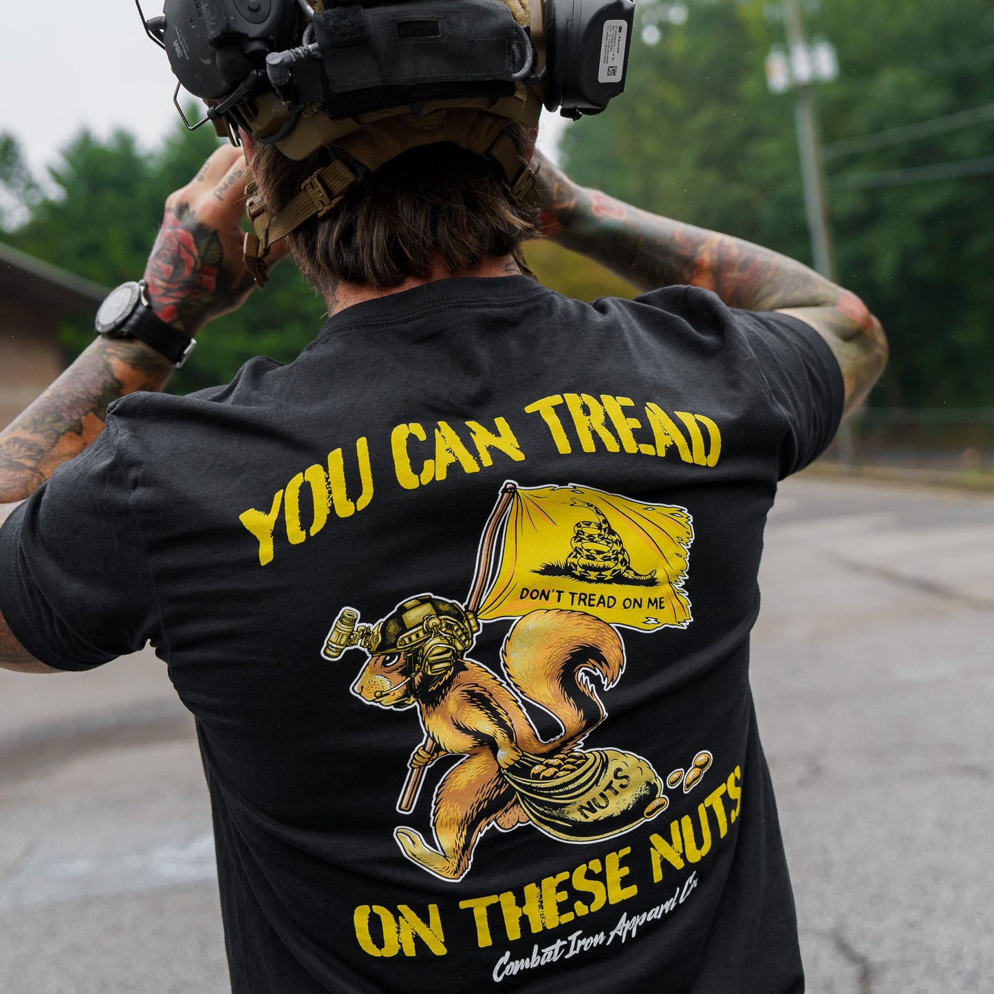 Tread On These Nuts Patriotic Men's T-Shirt
