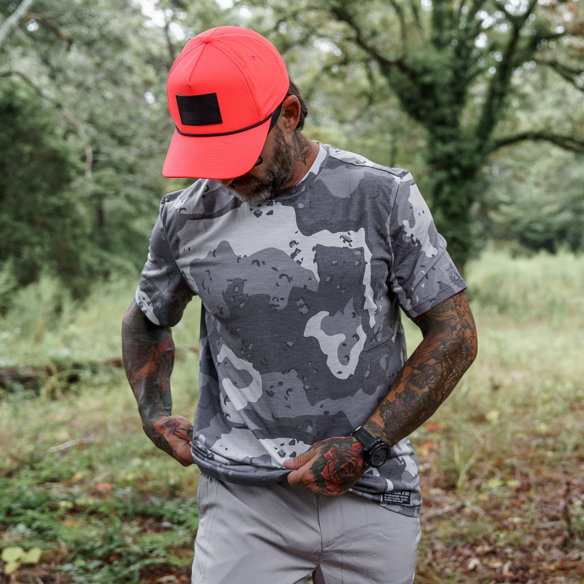 American Flag Patch Weekender Performance Snapback Hat
