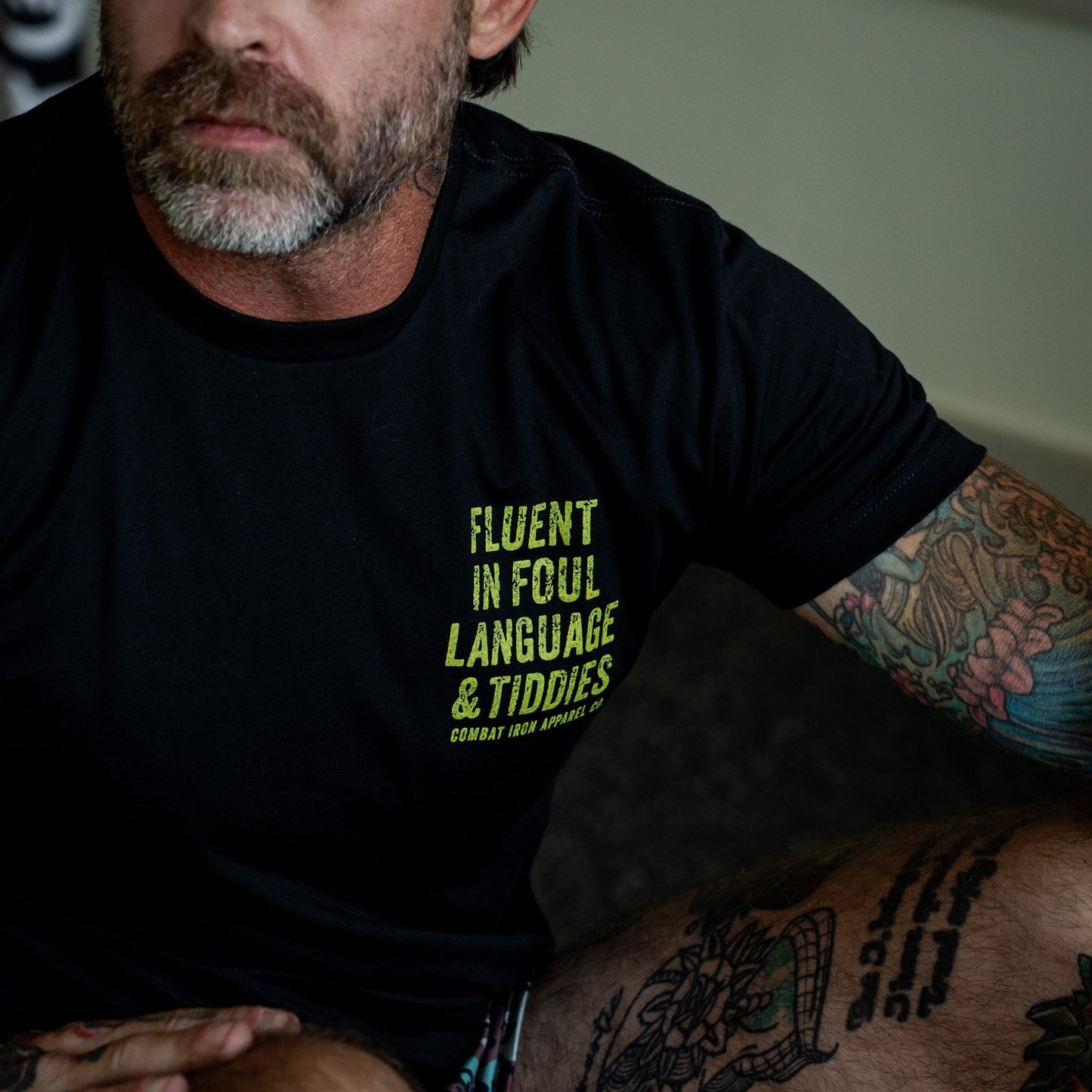 Fluent In Foul Language and Tiddies Men's T-Shirt