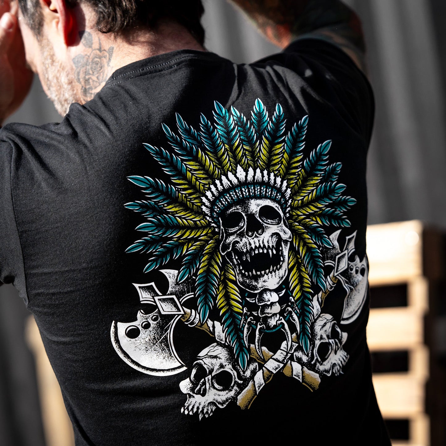 Warrior Spirit Indian Head Men's T-Shirt