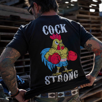 Boxing Chicken C*ck Strong Men's T-Shirt
