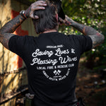 Load image into Gallery viewer, Saving Lives &amp; Pleasing Wives Fire &amp; Rescue Club Men&#39;s T-Shirt
