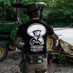 Load image into Gallery viewer, Freedom Fighter Cowboy President Trump Men&#39;s T-Shirt
