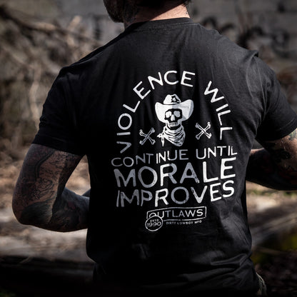 Violence Will Continue Until Morale Improves Men's T-Shirt