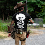 Load image into Gallery viewer, Freedom Fighter Cowboy President Trump Men&#39;s T-Shirt
