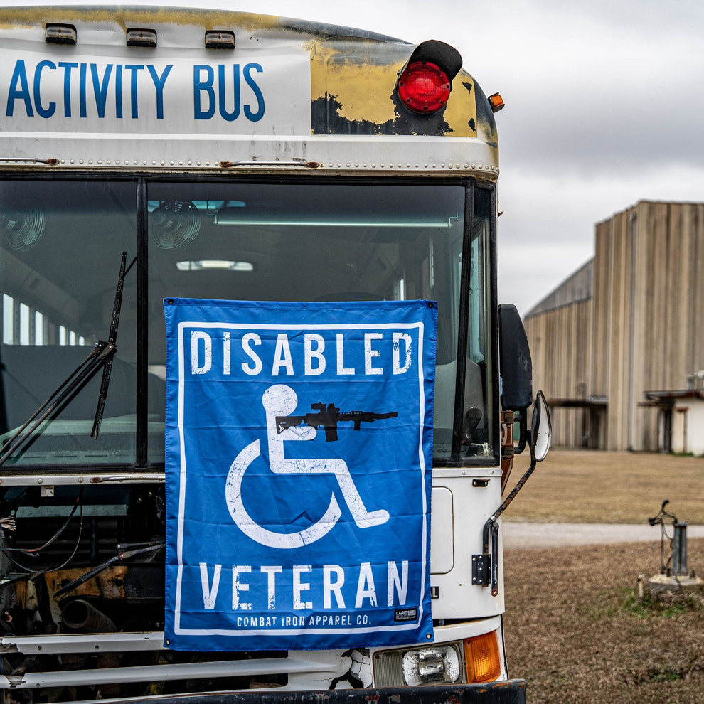 Disabled Veteran Sign 3'x3' Flag – WETSU Company