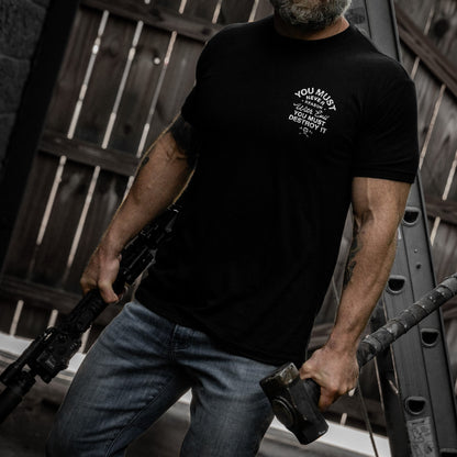 You Must Never Reason With Evil You Must Destroy It Men's T-Shirt