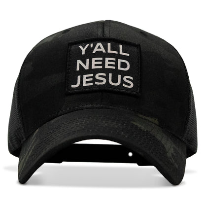 Y'all Need Jesus Patch Snapback Hat