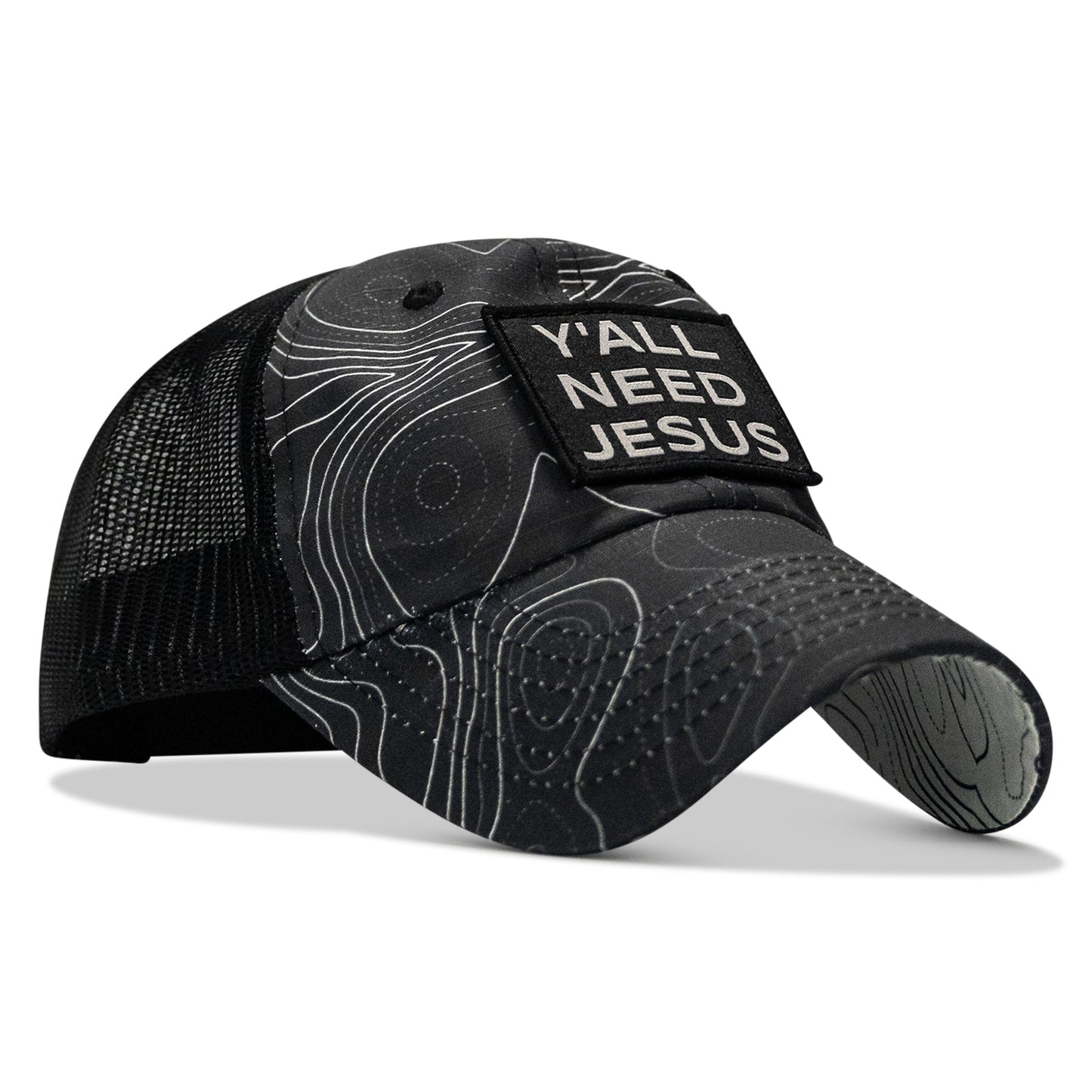 Y'all Need Jesus Patch Tactical Ripstop Mesh Snapback Hat