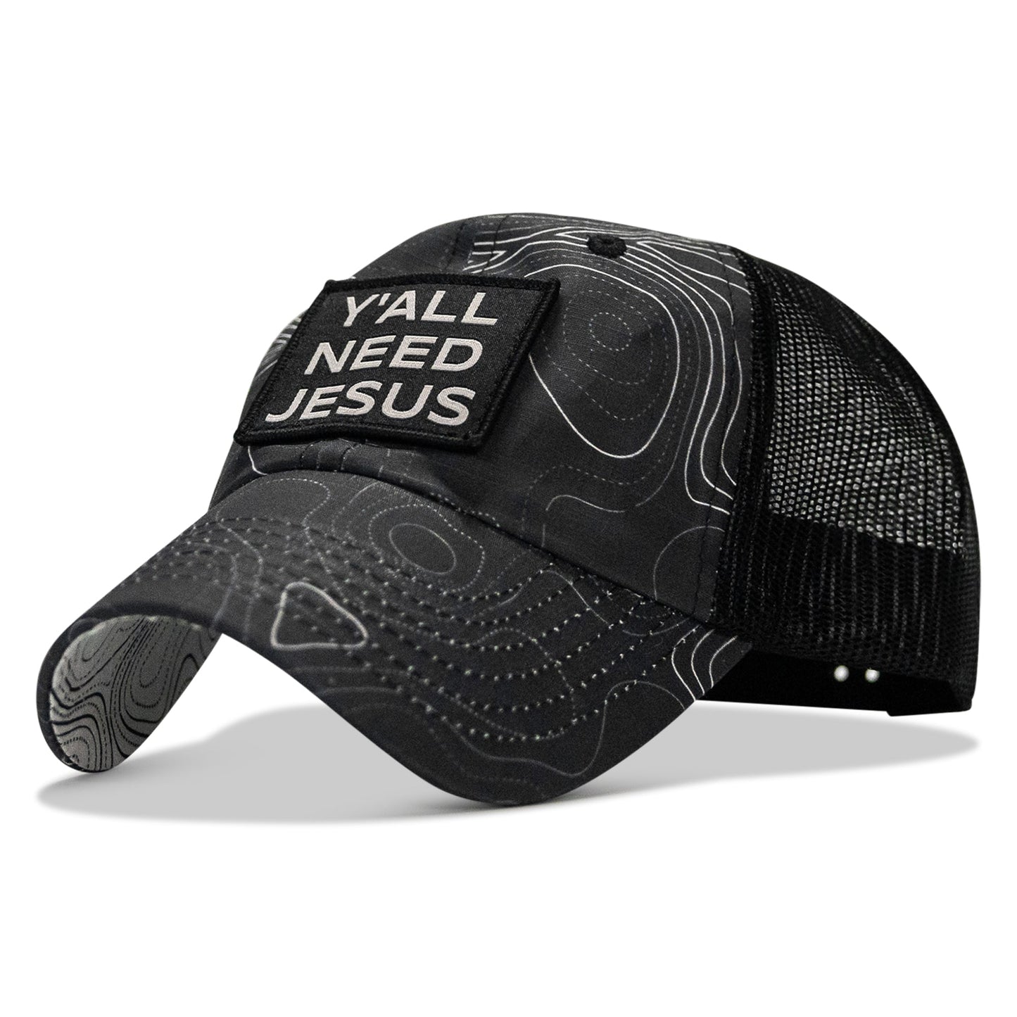 Y'all Need Jesus Patch Tactical Ripstop Mesh Snapback Hat