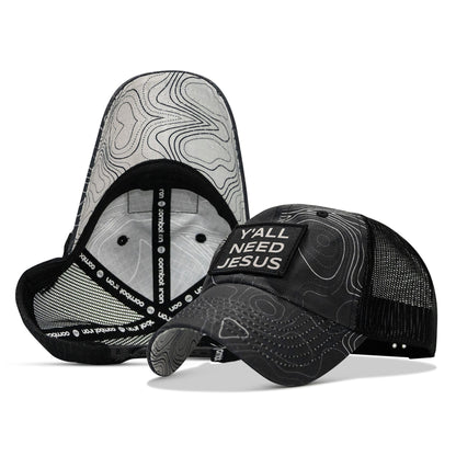 Y'all Need Jesus Patch Tactical Ripstop Mesh Snapback Hat
