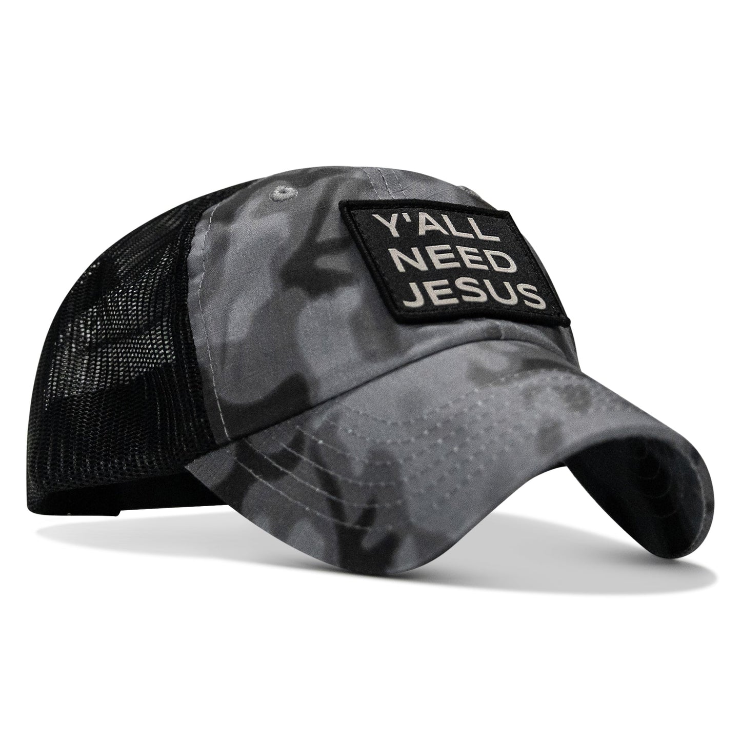 Y'all Need Jesus Patch Tactical Ripstop Mesh Snapback Hat