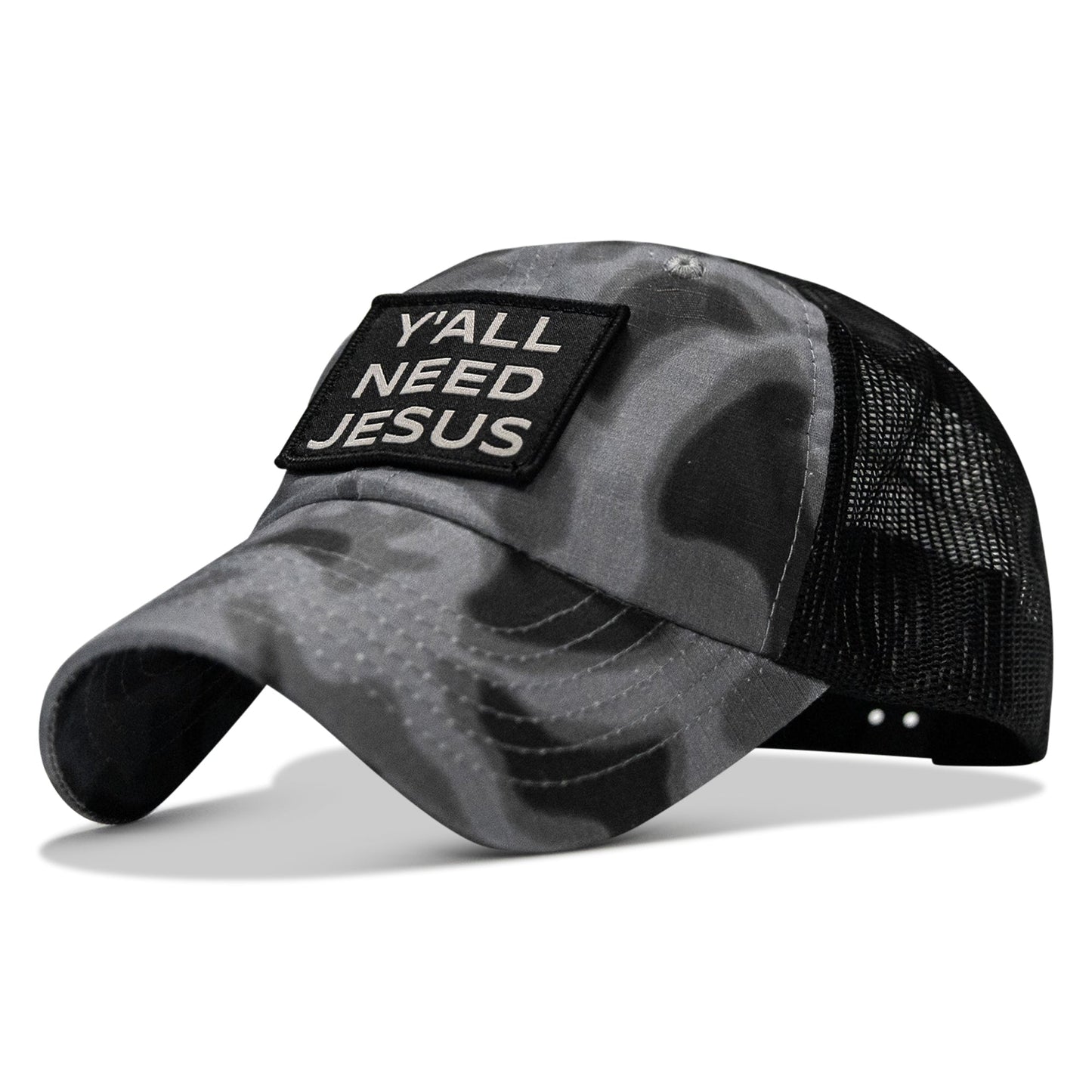 Y'all Need Jesus Patch Tactical Ripstop Mesh Snapback Hat