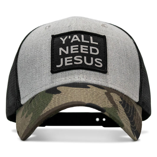 Y'all Need Jesus Patch Snapback Hat