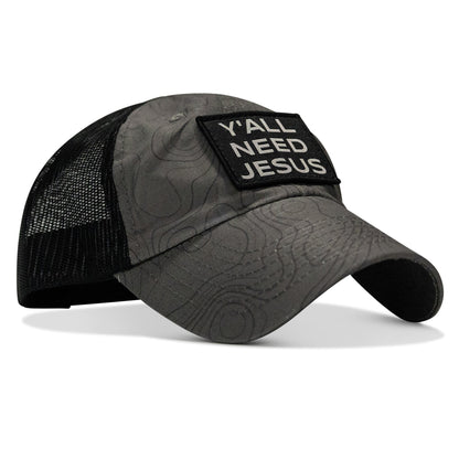 Y'all Need Jesus Patch Tactical Ripstop Mesh Snapback Hat