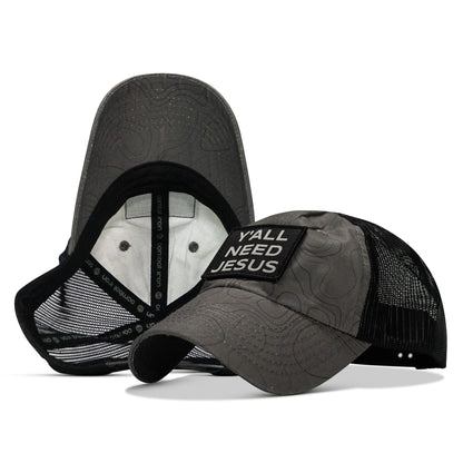 Y'all Need Jesus Patch Tactical Ripstop Mesh Snapback Hat