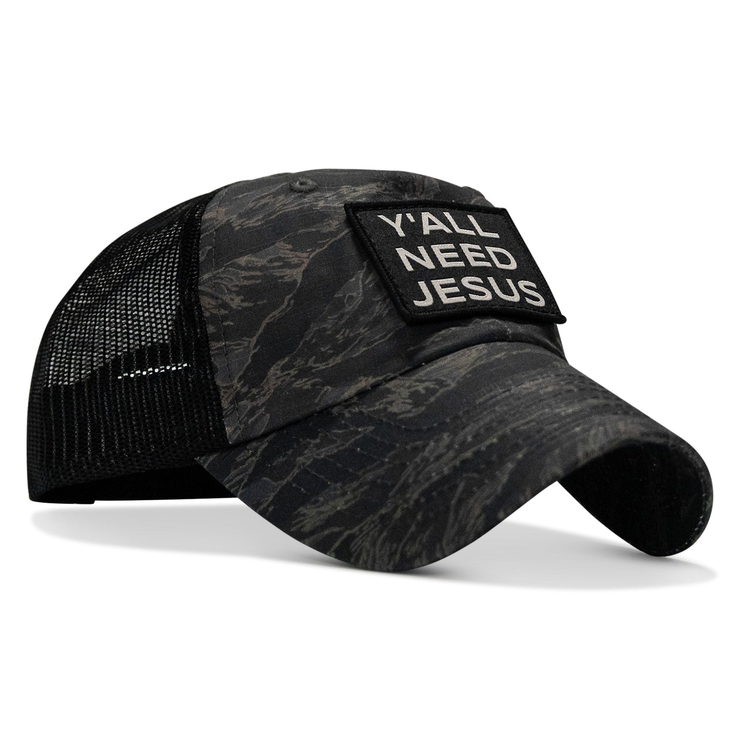 Y'all Need Jesus Patch Tactical Ripstop Mesh Snapback Hat