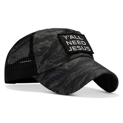 Y'all Need Jesus Patch Tactical Ripstop Mesh Snapback Hat