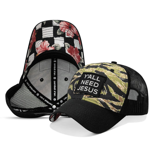 Y'all Need Jesus Patch Original Ripstop Snapback Hat