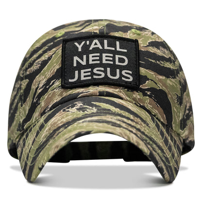 Y'all Need Jesus Patch Tactical Ripstop Mesh Snapback Hat