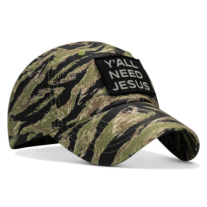 Y'all Need Jesus Patch Tactical Ripstop Mesh Snapback Hat