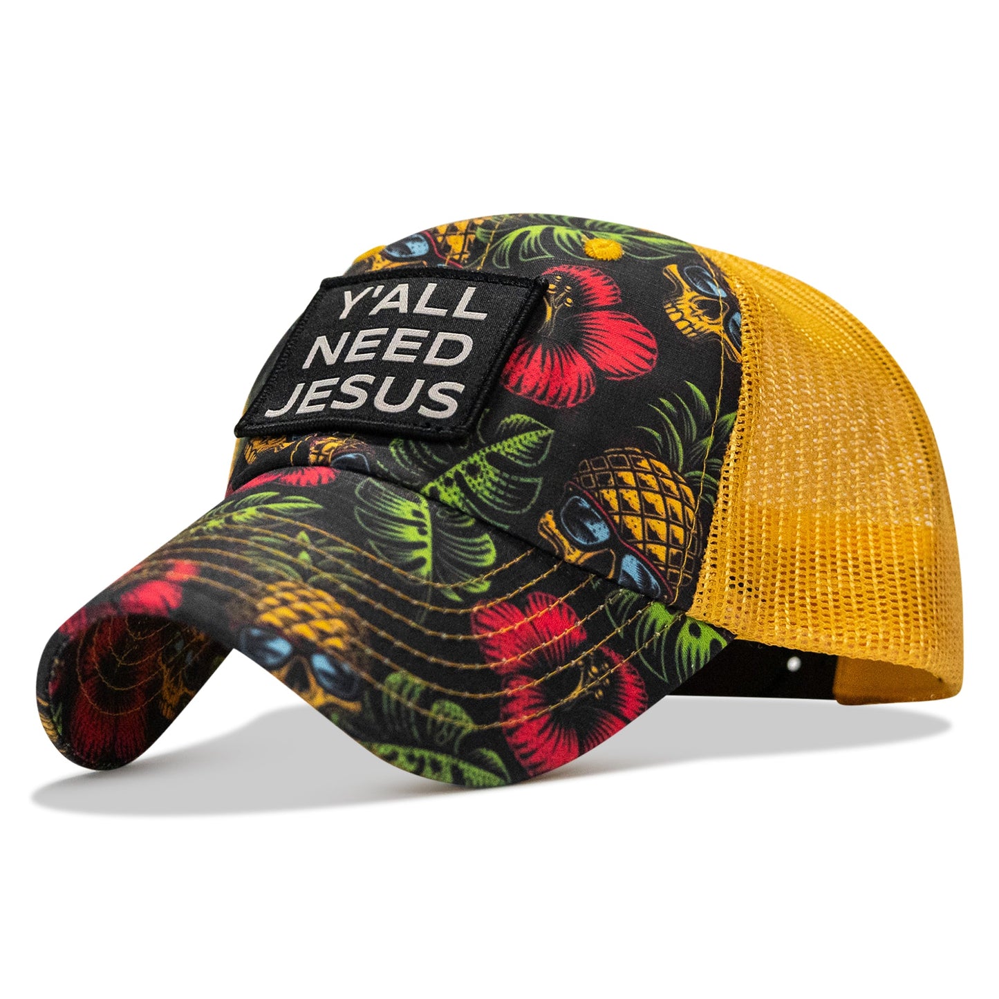 Y'all Need Jesus Patch Tactical Ripstop Mesh Snapback Hat