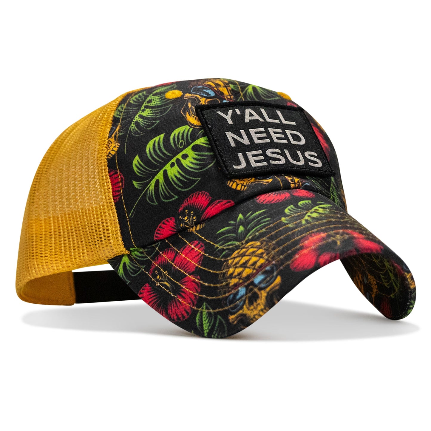 Y'all Need Jesus Patch Tactical Ripstop Mesh Snapback Hat