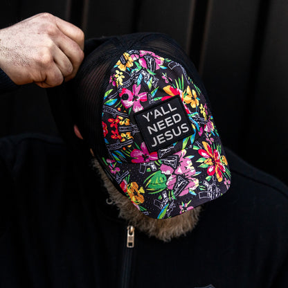 Y'all Need Jesus Patch Tactical Ripstop Mesh Snapback Hat