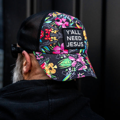 Y'all Need Jesus Patch Tactical Ripstop Mesh Snapback Hat