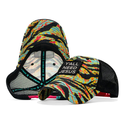 Y'all Need Jesus Patch Tactical Ripstop Mesh Snapback Hat