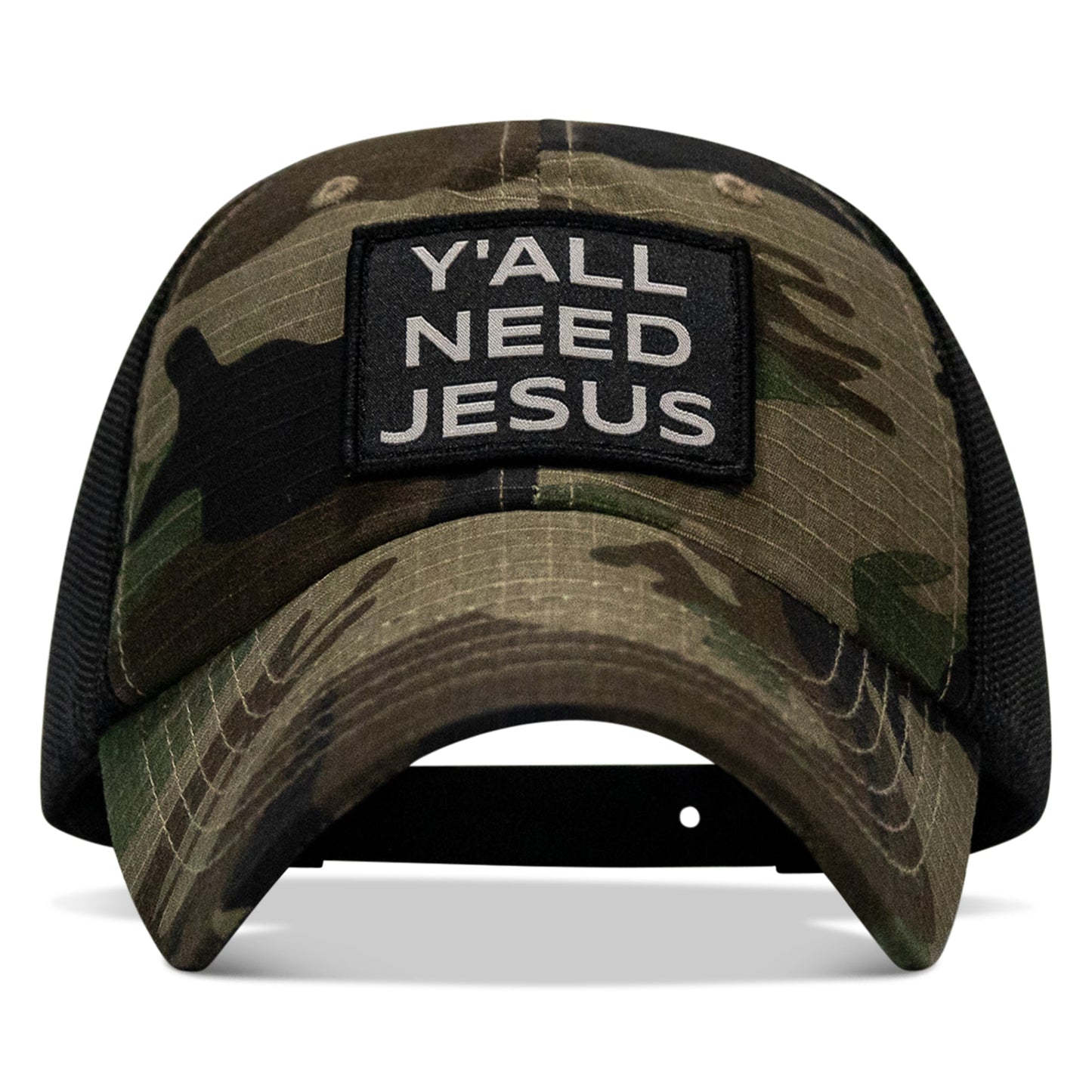 Y'all Need Jesus Patch Tactical Ripstop Mesh Snapback Hat