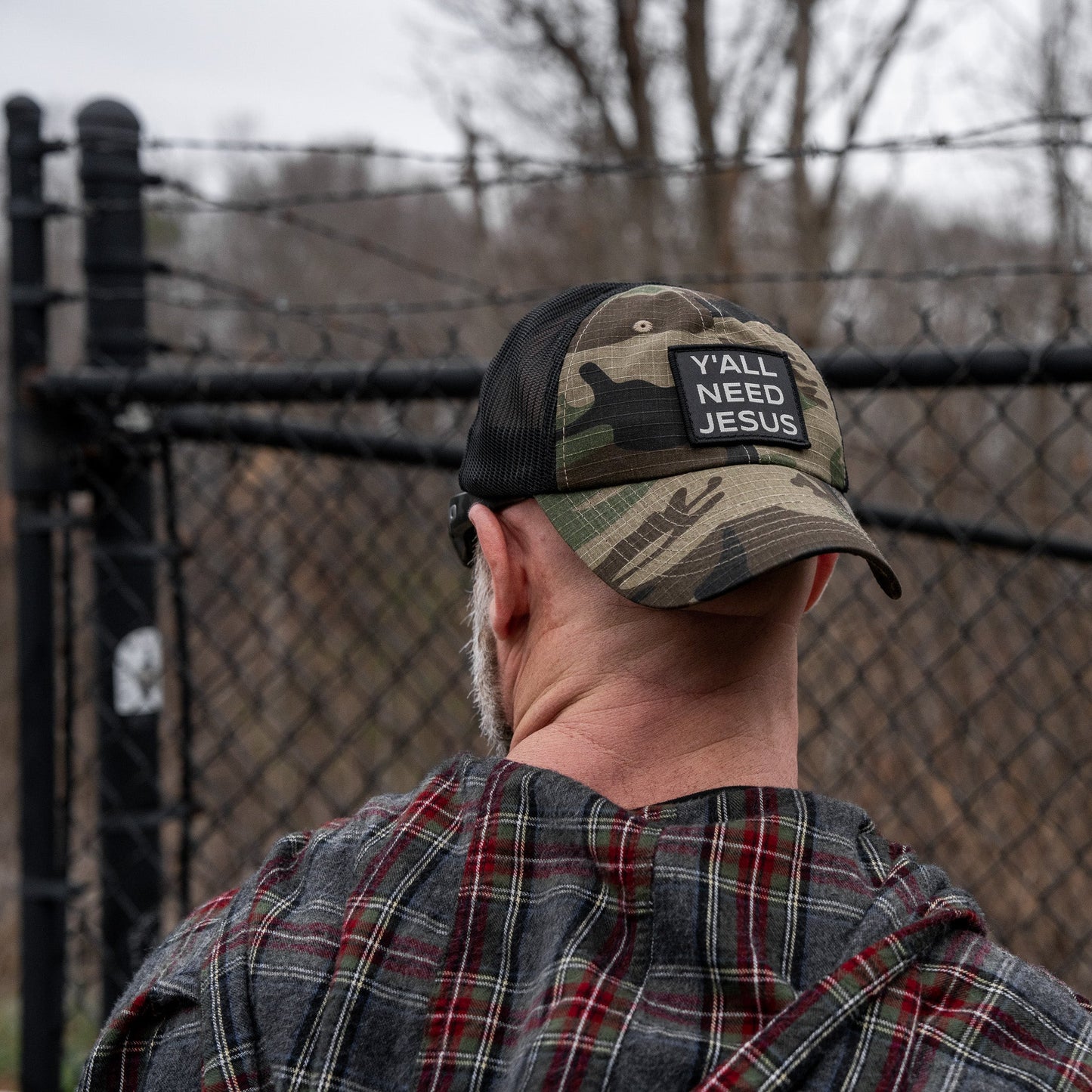 Y'all Need Jesus Patch Tactical Ripstop Mesh Snapback Hat