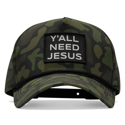 Y'all Need Jesus Patch 5 Pannel Snapback