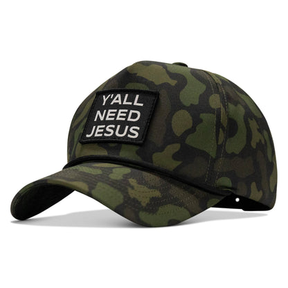 Y'all Need Jesus Patch 5 Pannel Snapback