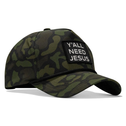 Y'all Need Jesus Patch 5 Pannel Snapback
