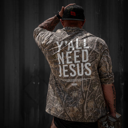 Y'all Need Jesus Men's Long Sleeve